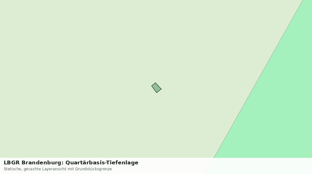 Statische Kartenansicht: LBGR Brandenburg: Quartärbasis-Tiefenlage