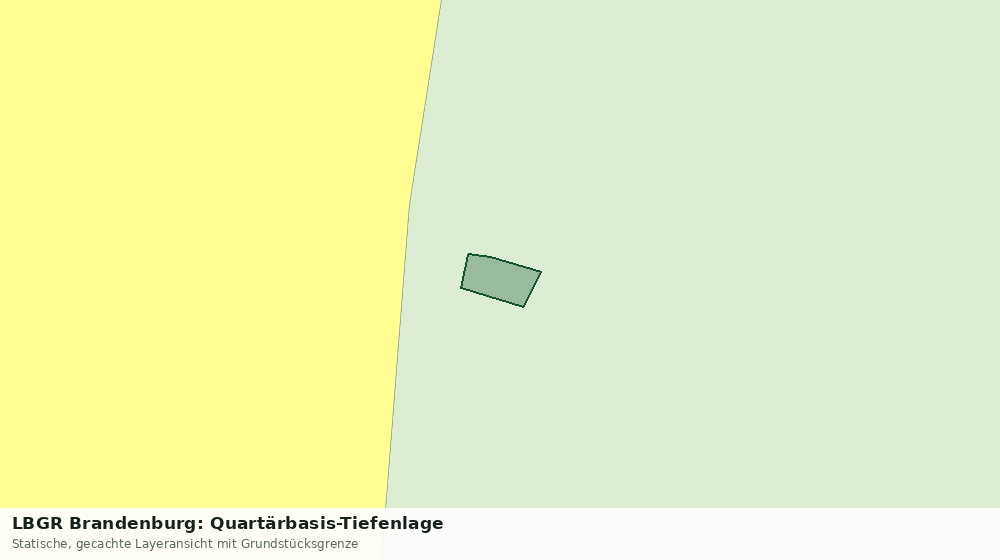 Statische Kartenansicht: LBGR Brandenburg: Quartärbasis-Tiefenlage