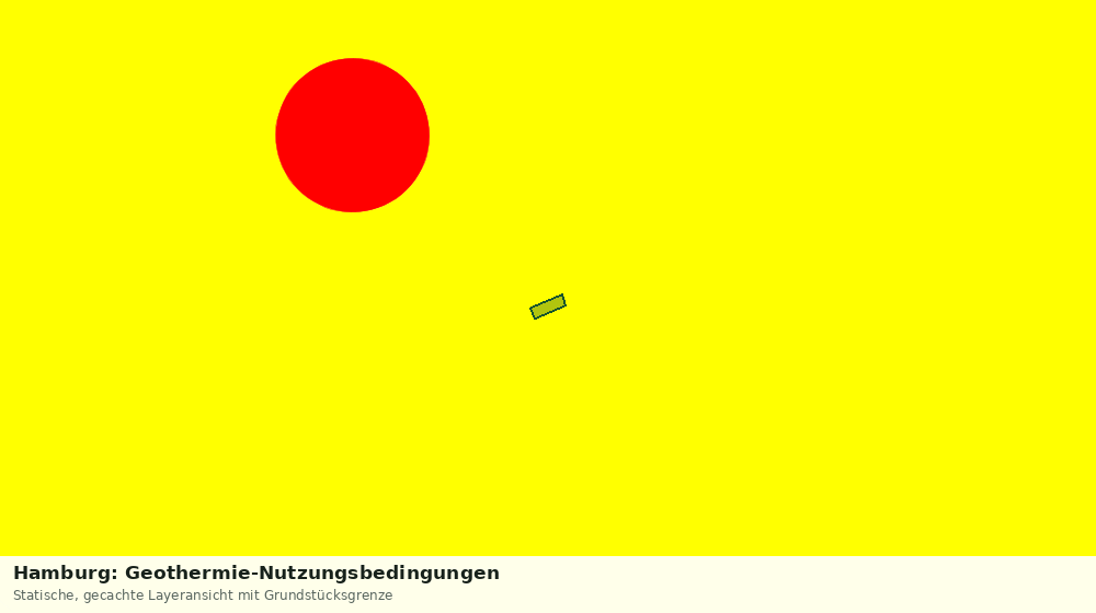 Statische Kartenansicht: Hamburg: Geothermie-Nutzungsbedingungen