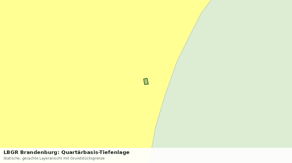 Statische Kartenansicht: LBGR Brandenburg: Quartärbasis-Tiefenlage