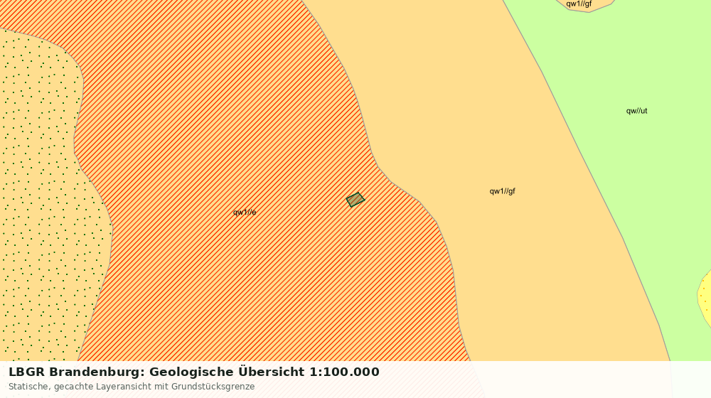 Statische Kartenansicht: LBGR Brandenburg: Geologische Übersicht 1:100.000