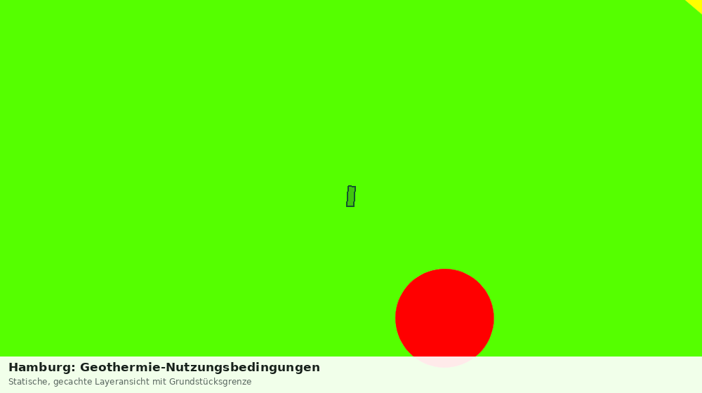 Statische Kartenansicht: Hamburg: Geothermie-Nutzungsbedingungen