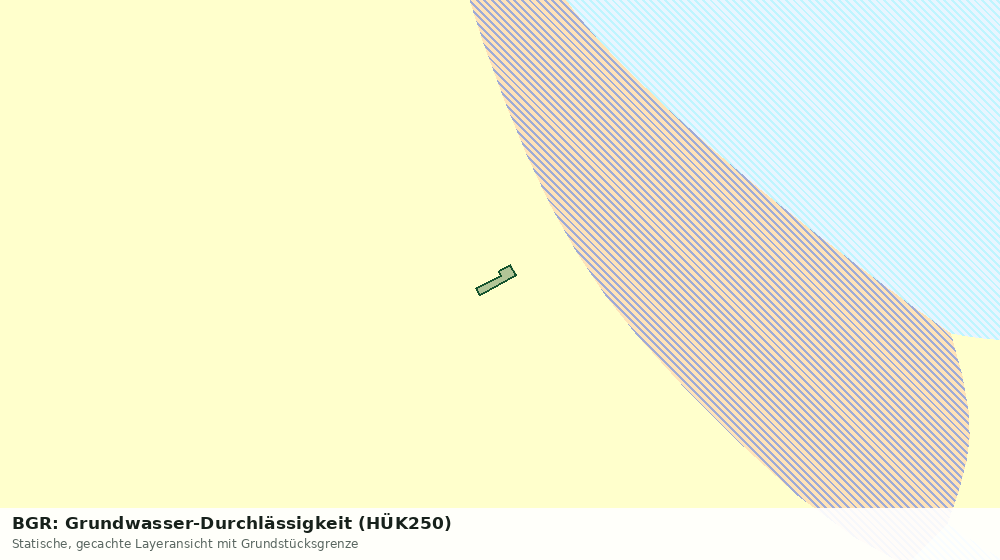Statische Kartenansicht: BGR: Grundwasser-Durchlässigkeit (HÜK250)