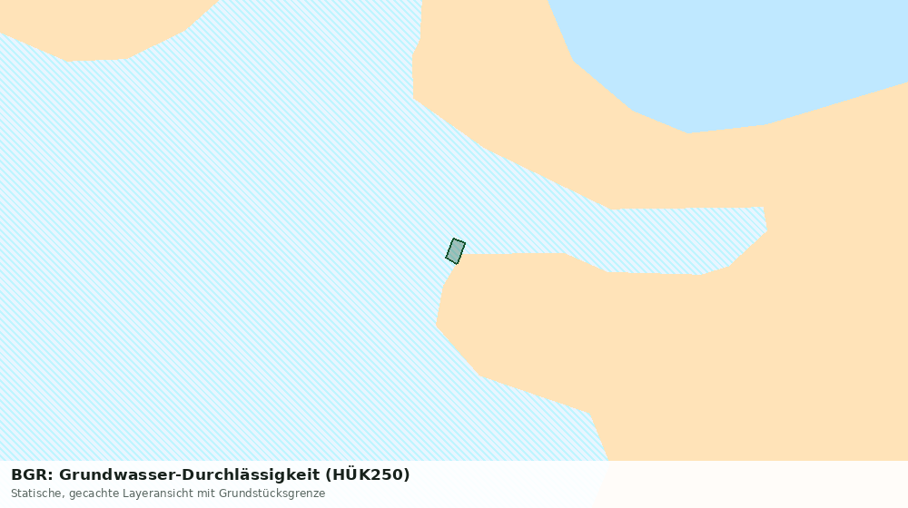 Statische Kartenansicht: BGR: Grundwasser-Durchlässigkeit (HÜK250)