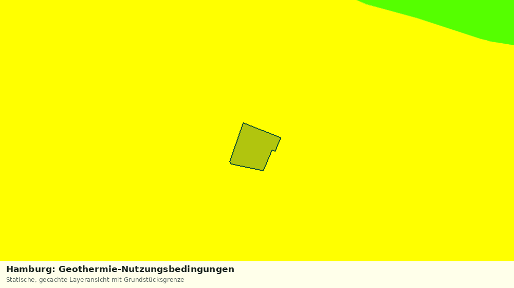 Statische Kartenansicht: Hamburg: Geothermie-Nutzungsbedingungen