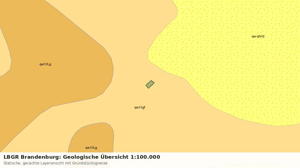 Statische Kartenansicht: LBGR Brandenburg: Geologische Übersicht 1:100.000