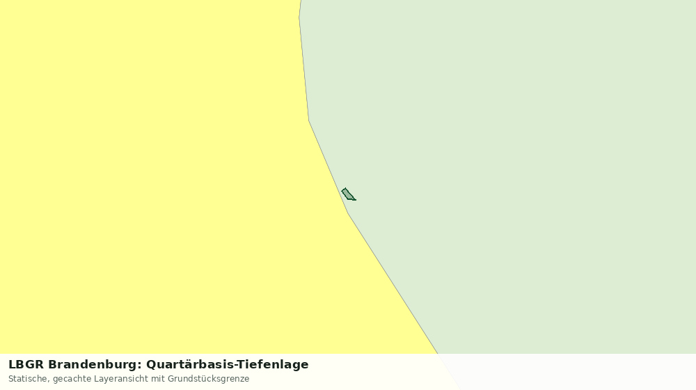 Statische Kartenansicht: LBGR Brandenburg: Quartärbasis-Tiefenlage