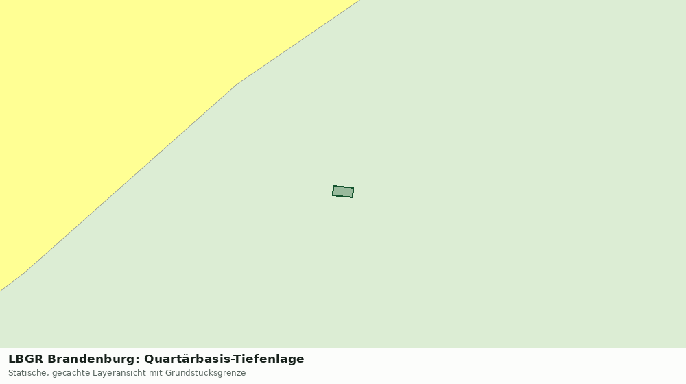 Statische Kartenansicht: LBGR Brandenburg: Quartärbasis-Tiefenlage