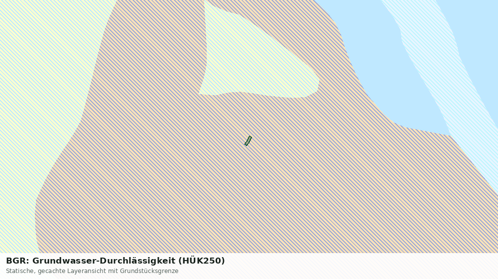 Statische Kartenansicht: BGR: Grundwasser-Durchlässigkeit (HÜK250)