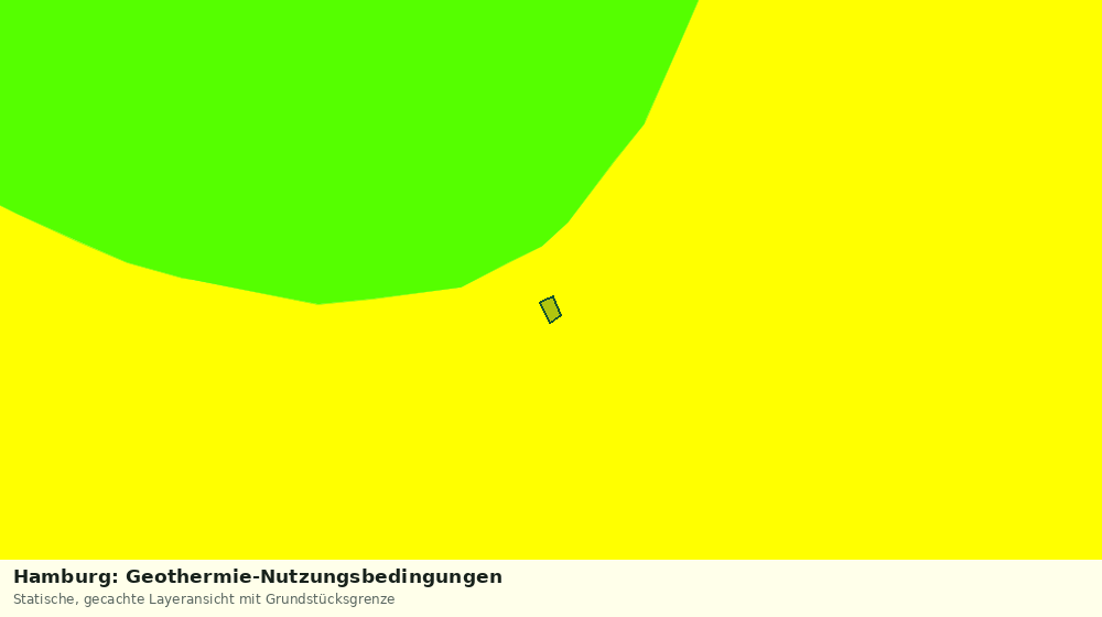 Statische Kartenansicht: Hamburg: Geothermie-Nutzungsbedingungen