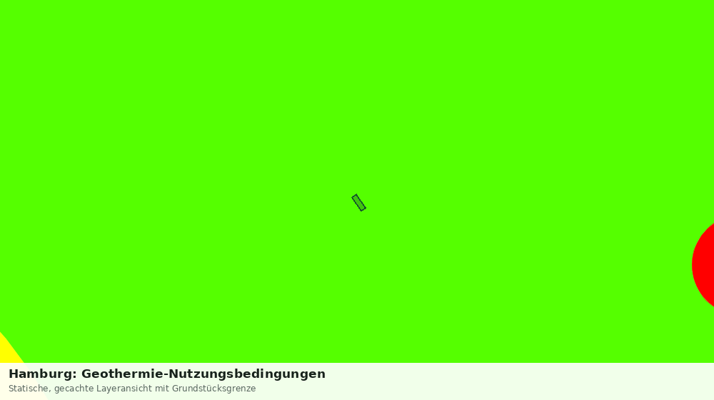 Statische Kartenansicht: Hamburg: Geothermie-Nutzungsbedingungen