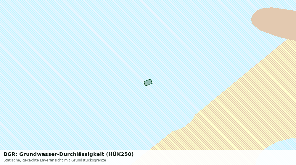 Statische Kartenansicht: BGR: Grundwasser-Durchlässigkeit (HÜK250)