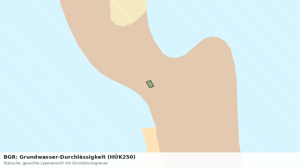 Statische Kartenansicht: BGR: Grundwasser-Durchlässigkeit (HÜK250)