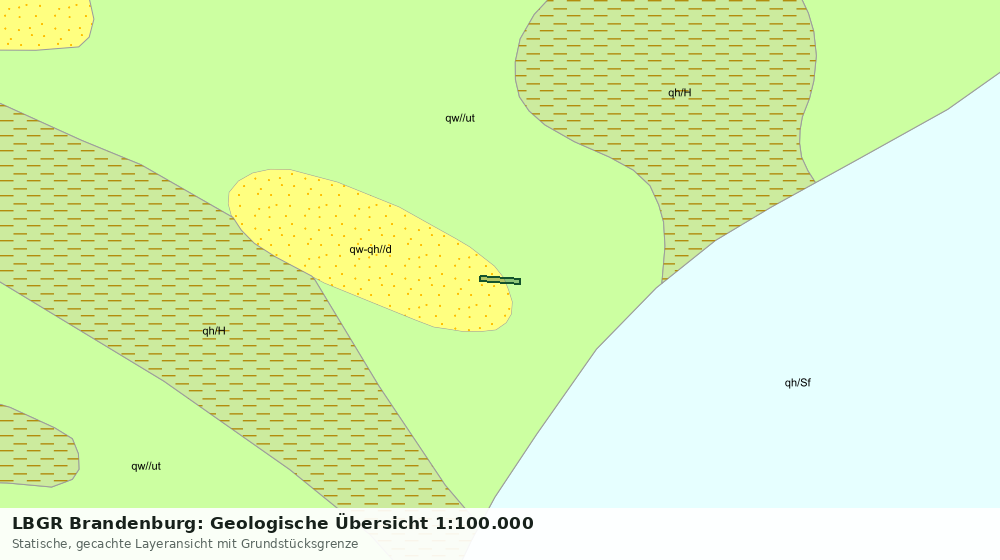 Statische Kartenansicht: LBGR Brandenburg: Geologische Übersicht 1:100.000