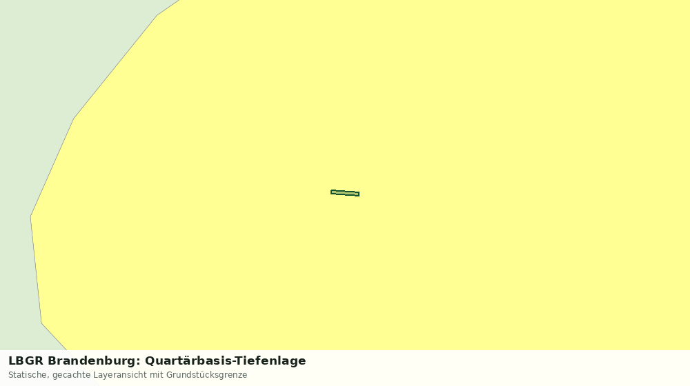 Statische Kartenansicht: LBGR Brandenburg: Quartärbasis-Tiefenlage
