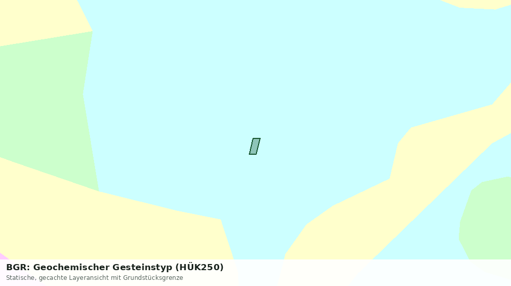 Statische Kartenansicht: BGR: Geochemischer Gesteinstyp (HÜK250)