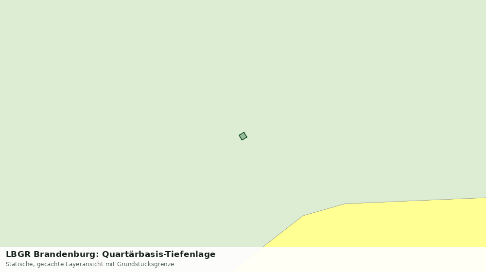 Statische Kartenansicht: LBGR Brandenburg: Quartärbasis-Tiefenlage