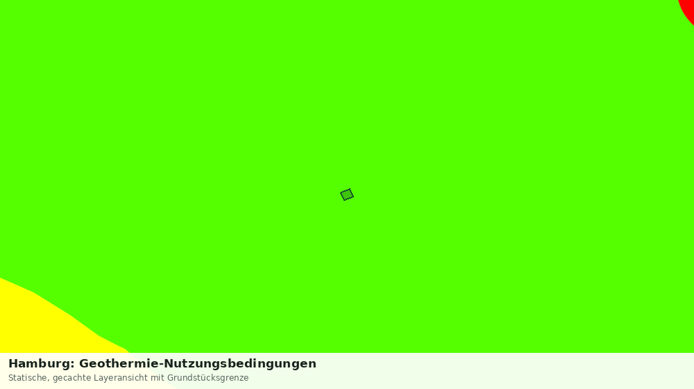 Statische Kartenansicht: Hamburg: Geothermie-Nutzungsbedingungen