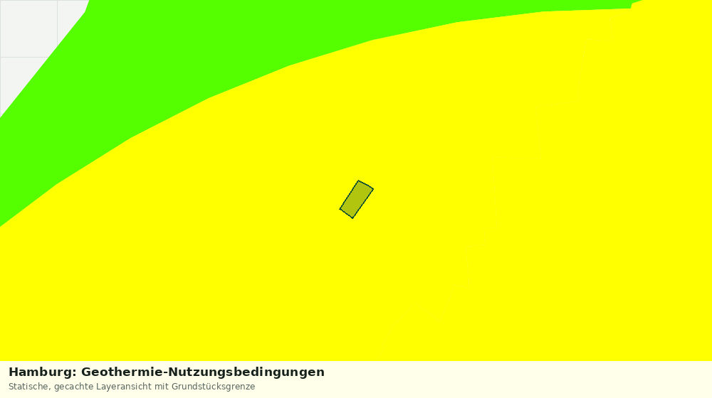 Statische Kartenansicht: Hamburg: Geothermie-Nutzungsbedingungen