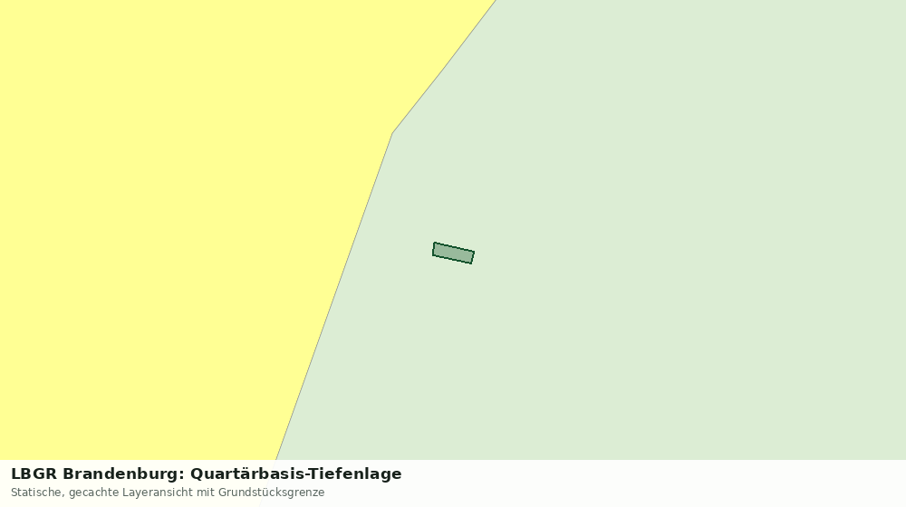 Statische Kartenansicht: LBGR Brandenburg: Quartärbasis-Tiefenlage