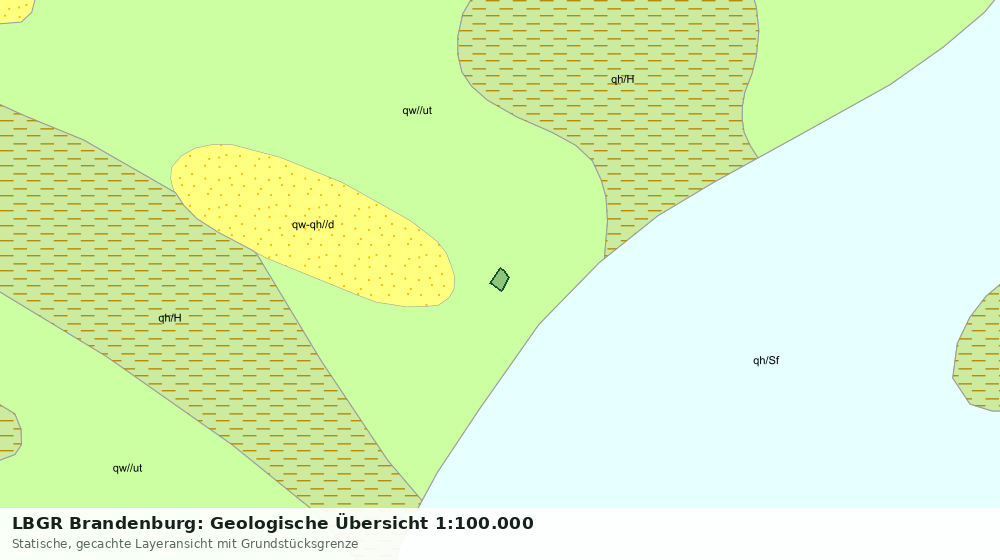 Statische Kartenansicht: LBGR Brandenburg: Geologische Übersicht 1:100.000