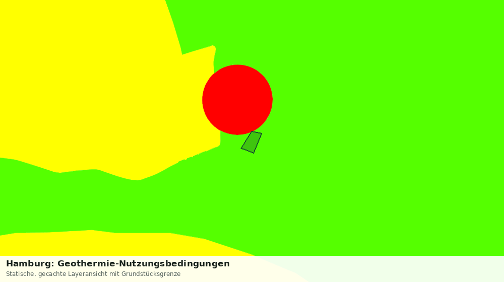 Statische Kartenansicht: Hamburg: Geothermie-Nutzungsbedingungen