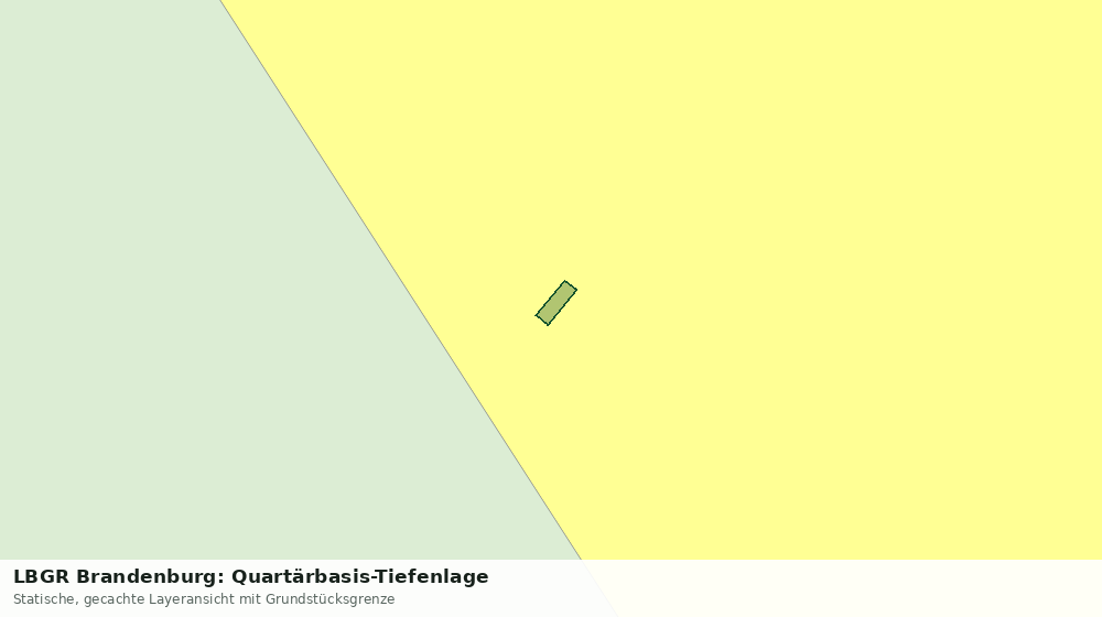 Statische Kartenansicht: LBGR Brandenburg: Quartärbasis-Tiefenlage