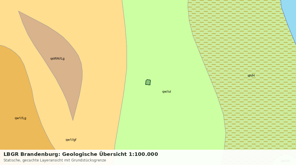 Statische Kartenansicht: LBGR Brandenburg: Geologische Übersicht 1:100.000