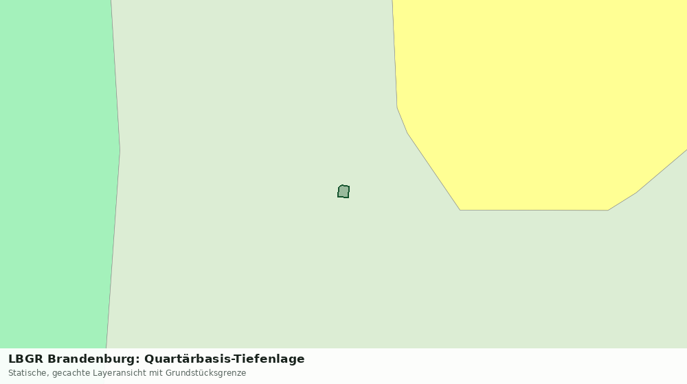 Statische Kartenansicht: LBGR Brandenburg: Quartärbasis-Tiefenlage