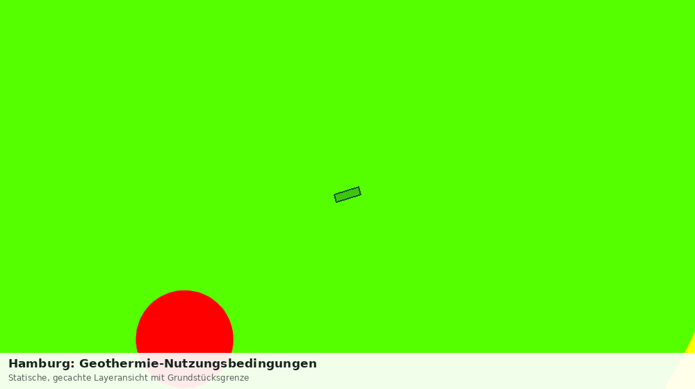 Statische Kartenansicht: Hamburg: Geothermie-Nutzungsbedingungen