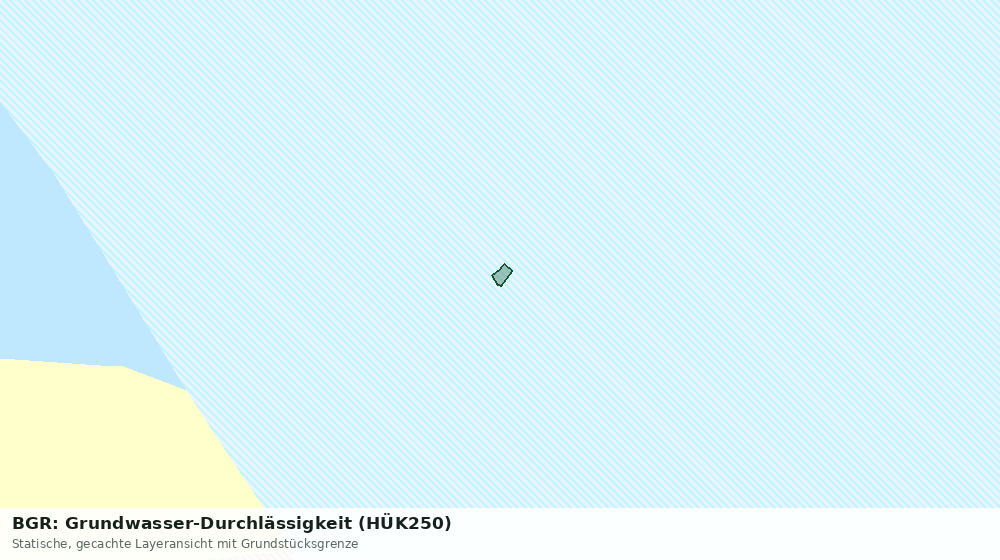 Statische Kartenansicht: BGR: Grundwasser-Durchlässigkeit (HÜK250)