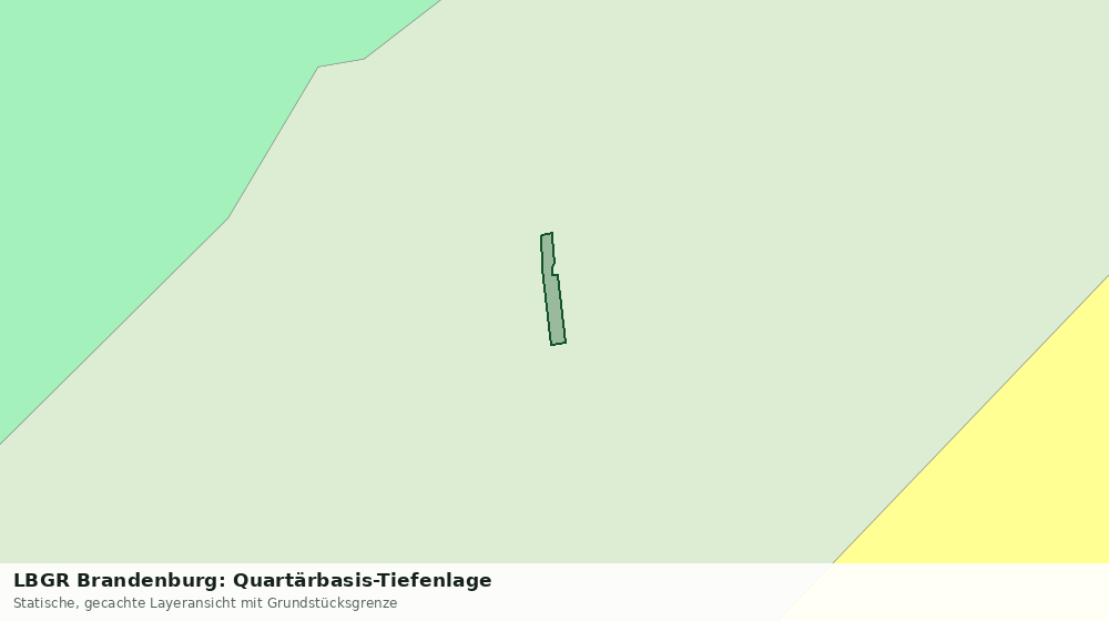 Statische Kartenansicht: LBGR Brandenburg: Quartärbasis-Tiefenlage