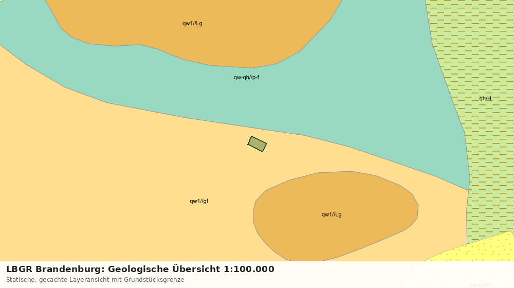 Statische Kartenansicht: LBGR Brandenburg: Geologische Übersicht 1:100.000