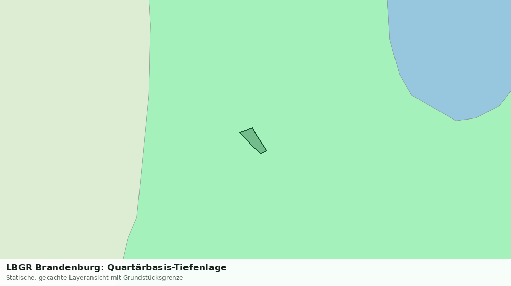 Statische Kartenansicht: LBGR Brandenburg: Quartärbasis-Tiefenlage