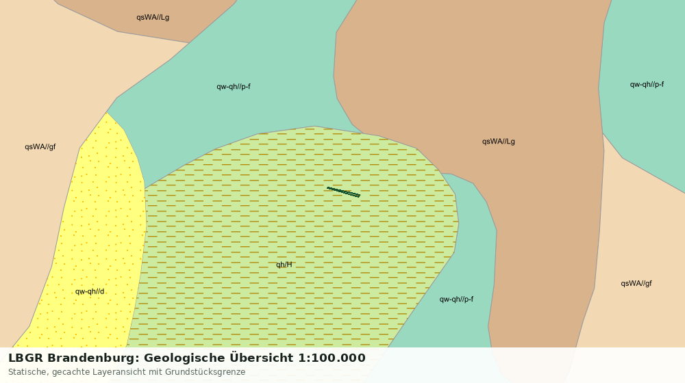 Statische Kartenansicht: LBGR Brandenburg: Geologische Übersicht 1:100.000