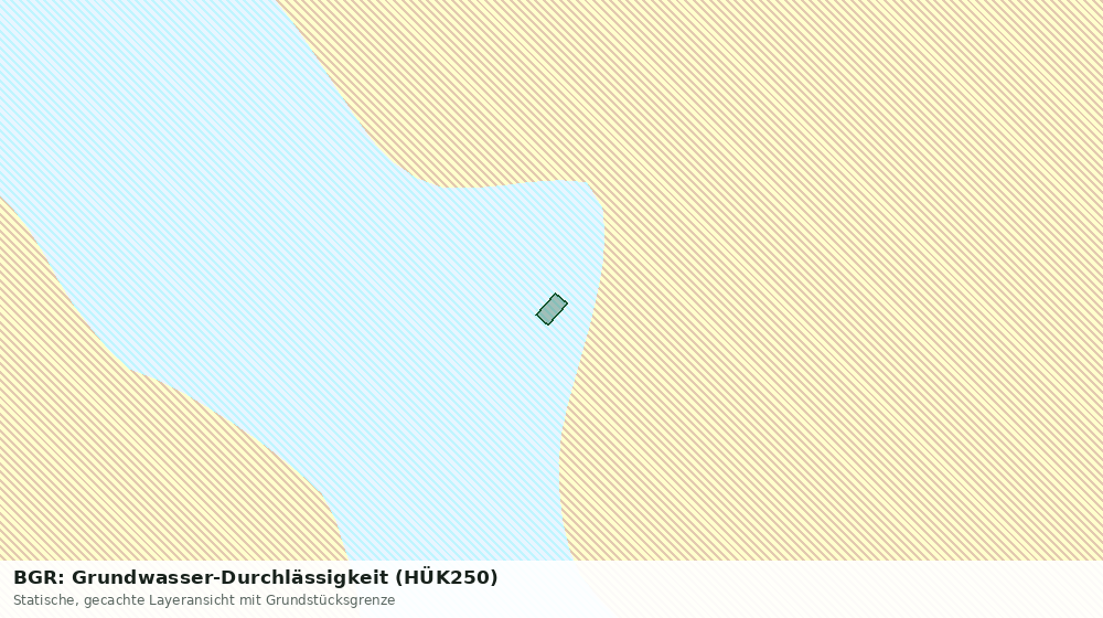 Statische Kartenansicht: BGR: Grundwasser-Durchlässigkeit (HÜK250)