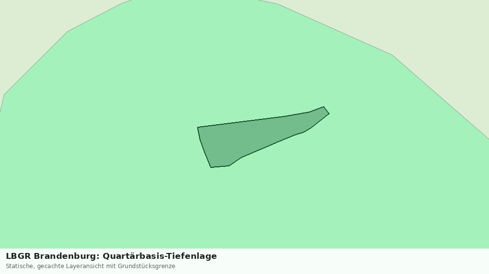 Statische Kartenansicht: LBGR Brandenburg: Quartärbasis-Tiefenlage