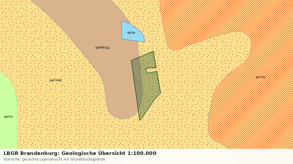 Statische Kartenansicht: LBGR Brandenburg: Geologische Übersicht 1:100.000