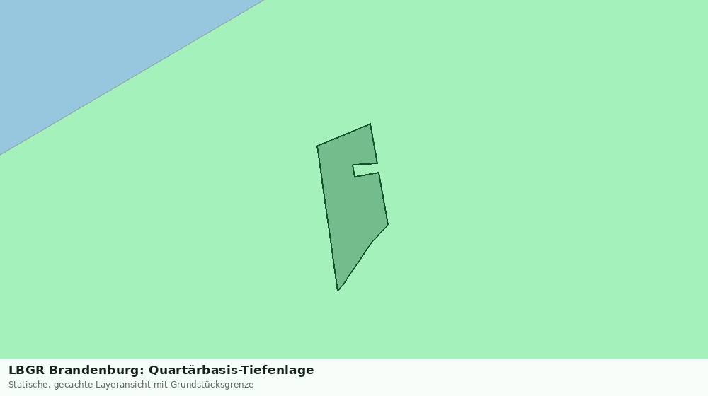 Statische Kartenansicht: LBGR Brandenburg: Quartärbasis-Tiefenlage