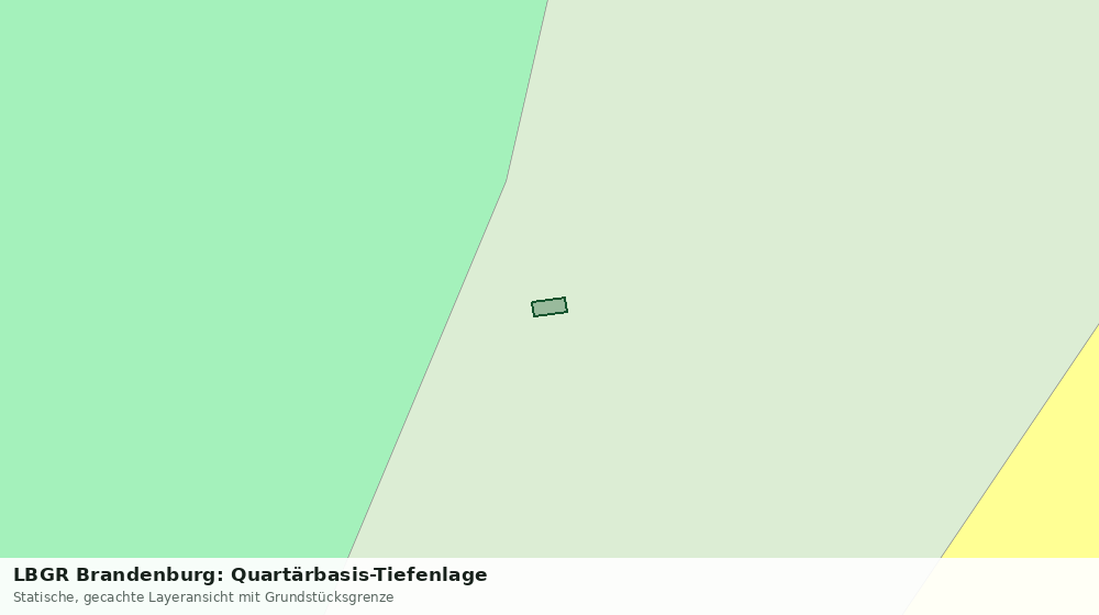 Statische Kartenansicht: LBGR Brandenburg: Quartärbasis-Tiefenlage