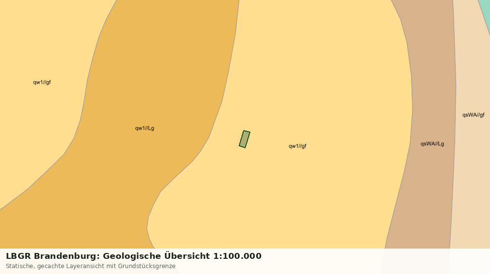 Statische Kartenansicht: LBGR Brandenburg: Geologische Übersicht 1:100.000