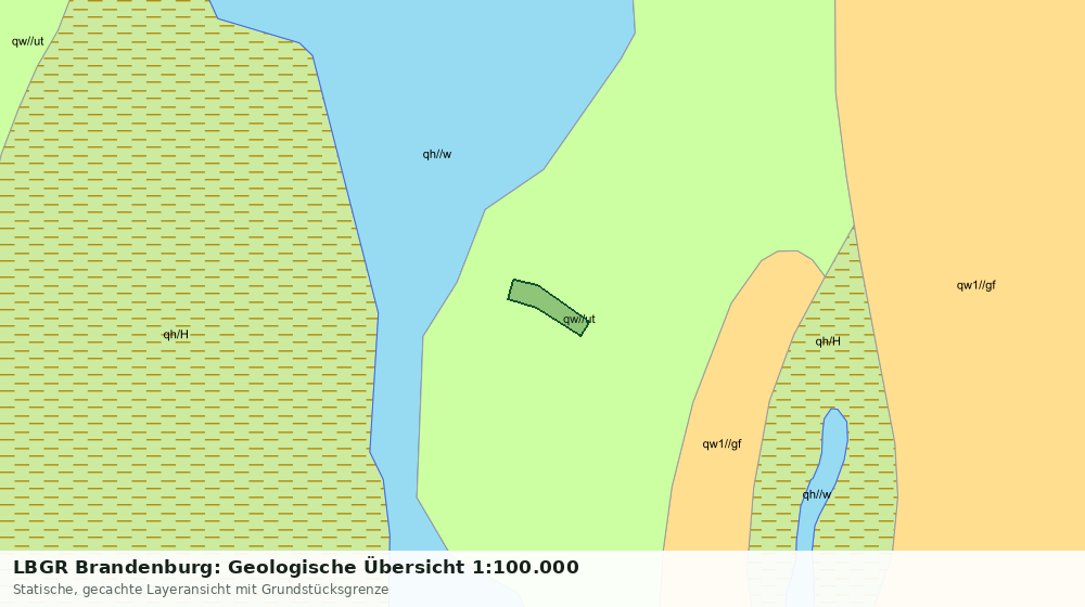 Statische Kartenansicht: LBGR Brandenburg: Geologische Übersicht 1:100.000