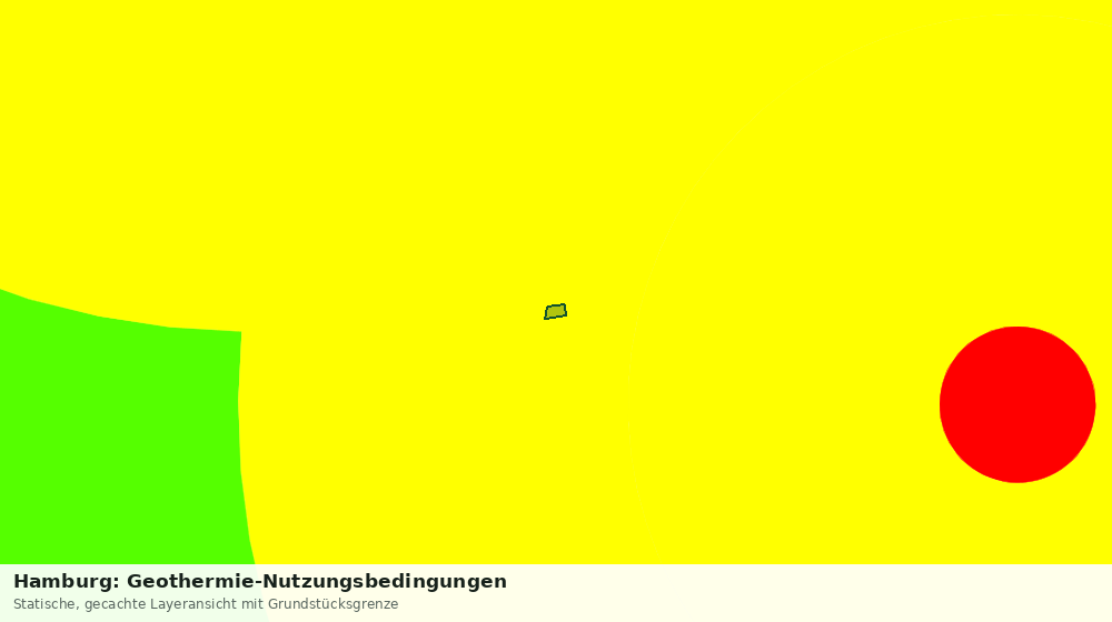 Statische Kartenansicht: Hamburg: Geothermie-Nutzungsbedingungen