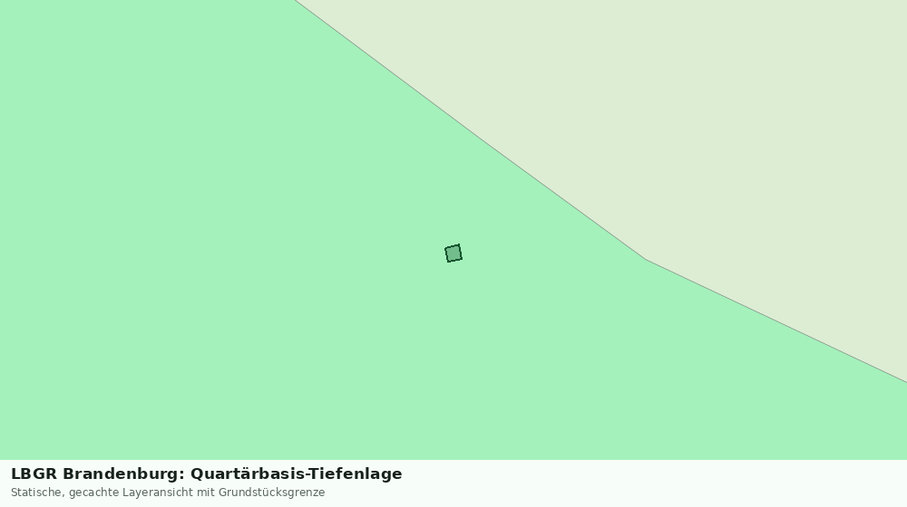 Statische Kartenansicht: LBGR Brandenburg: Quartärbasis-Tiefenlage