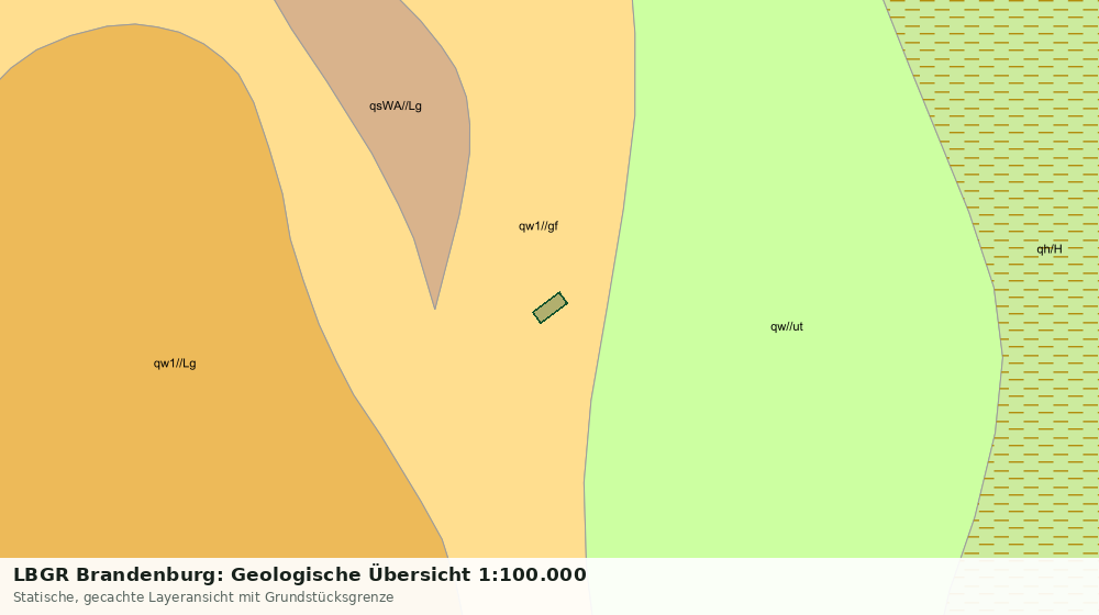 Statische Kartenansicht: LBGR Brandenburg: Geologische Übersicht 1:100.000