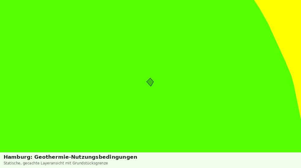 Statische Kartenansicht: Hamburg: Geothermie-Nutzungsbedingungen