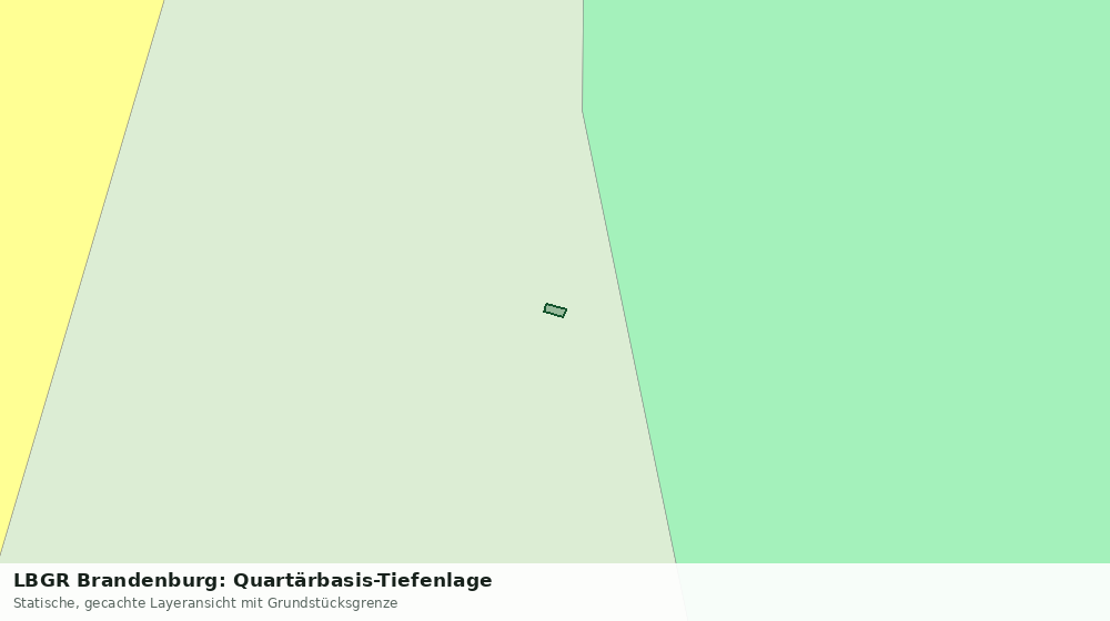 Statische Kartenansicht: LBGR Brandenburg: Quartärbasis-Tiefenlage