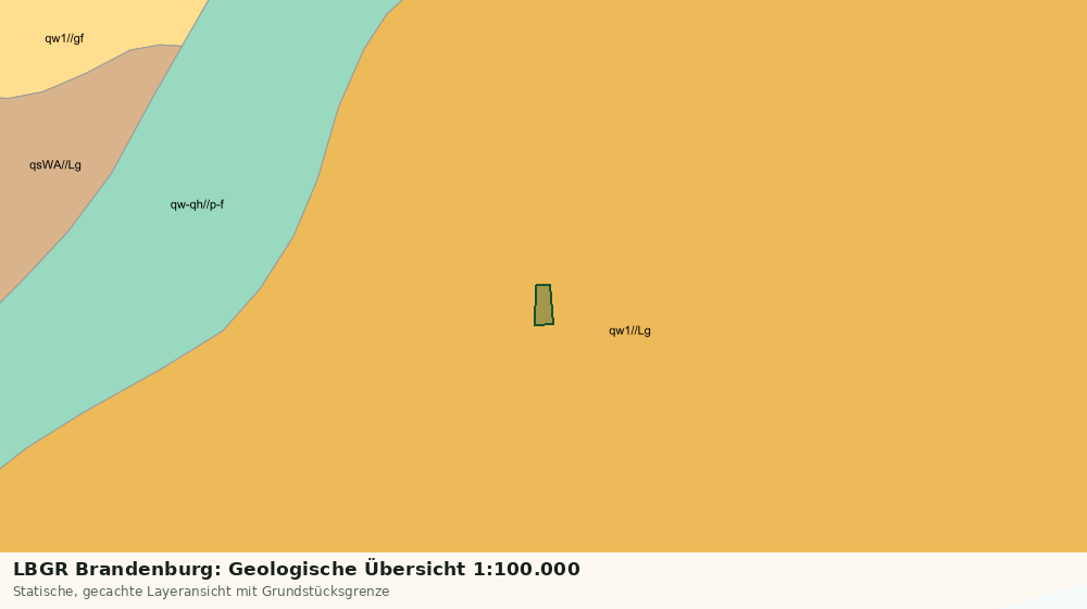 Statische Kartenansicht: LBGR Brandenburg: Geologische Übersicht 1:100.000