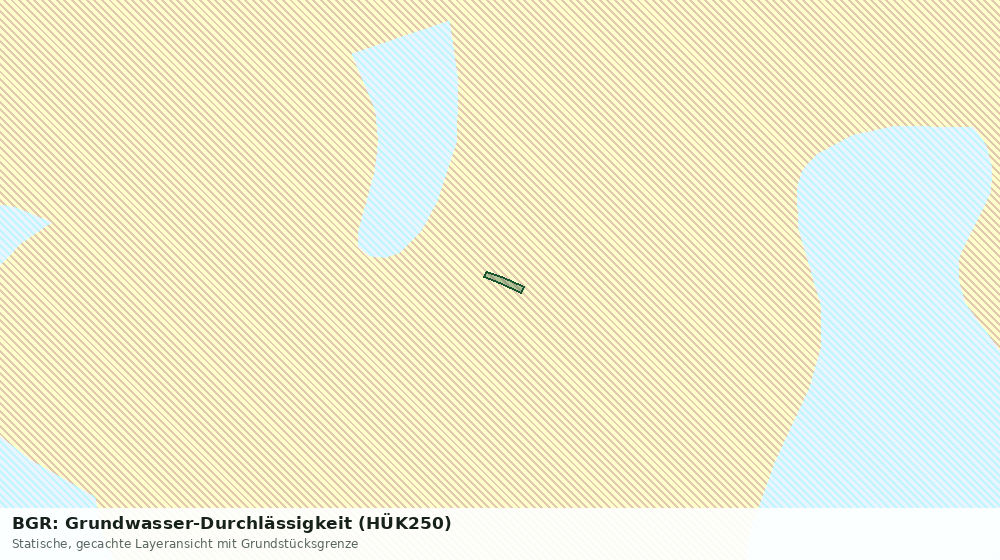Statische Kartenansicht: BGR: Grundwasser-Durchlässigkeit (HÜK250)