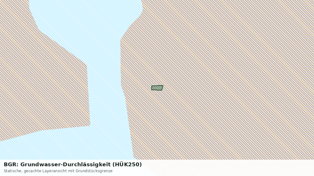 Statische Kartenansicht: BGR: Grundwasser-Durchlässigkeit (HÜK250)